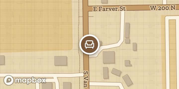 A map of the streets around Raber Patio Enclosures & Furniture, with its pin.